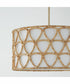 Tulum 4-Light Pendant Matte Brass