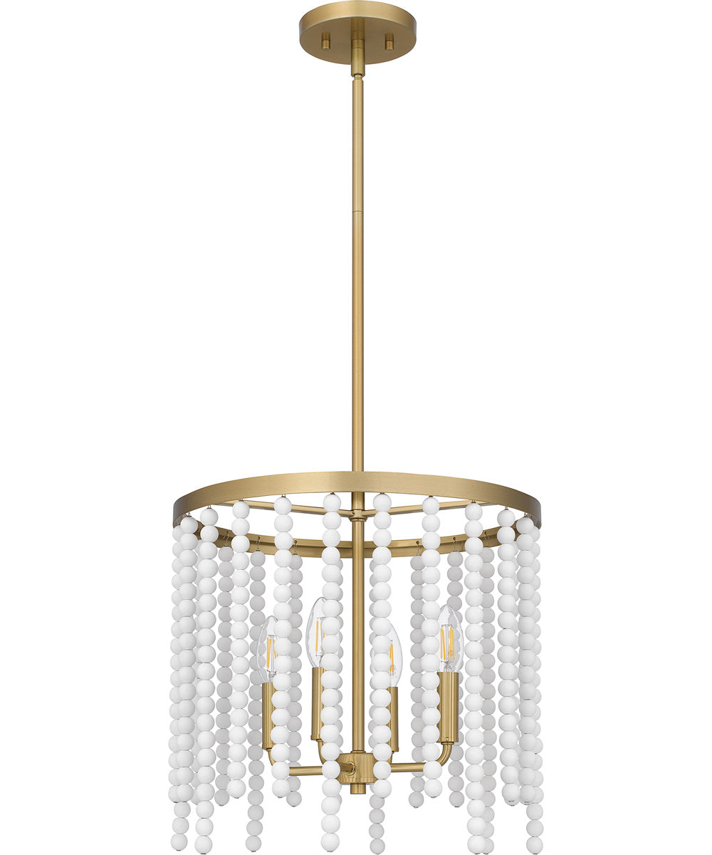 Apelle Large 4-light Pendant Aged Brass