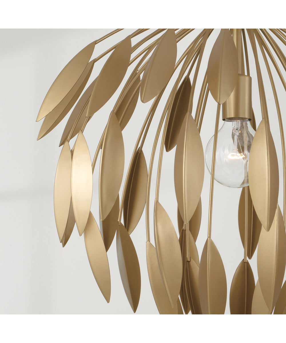 Margeaux 1-Light Pendant Buffed Gold