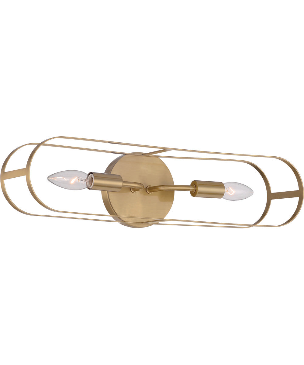 Mindful 2-Light Vanity Satin Brass