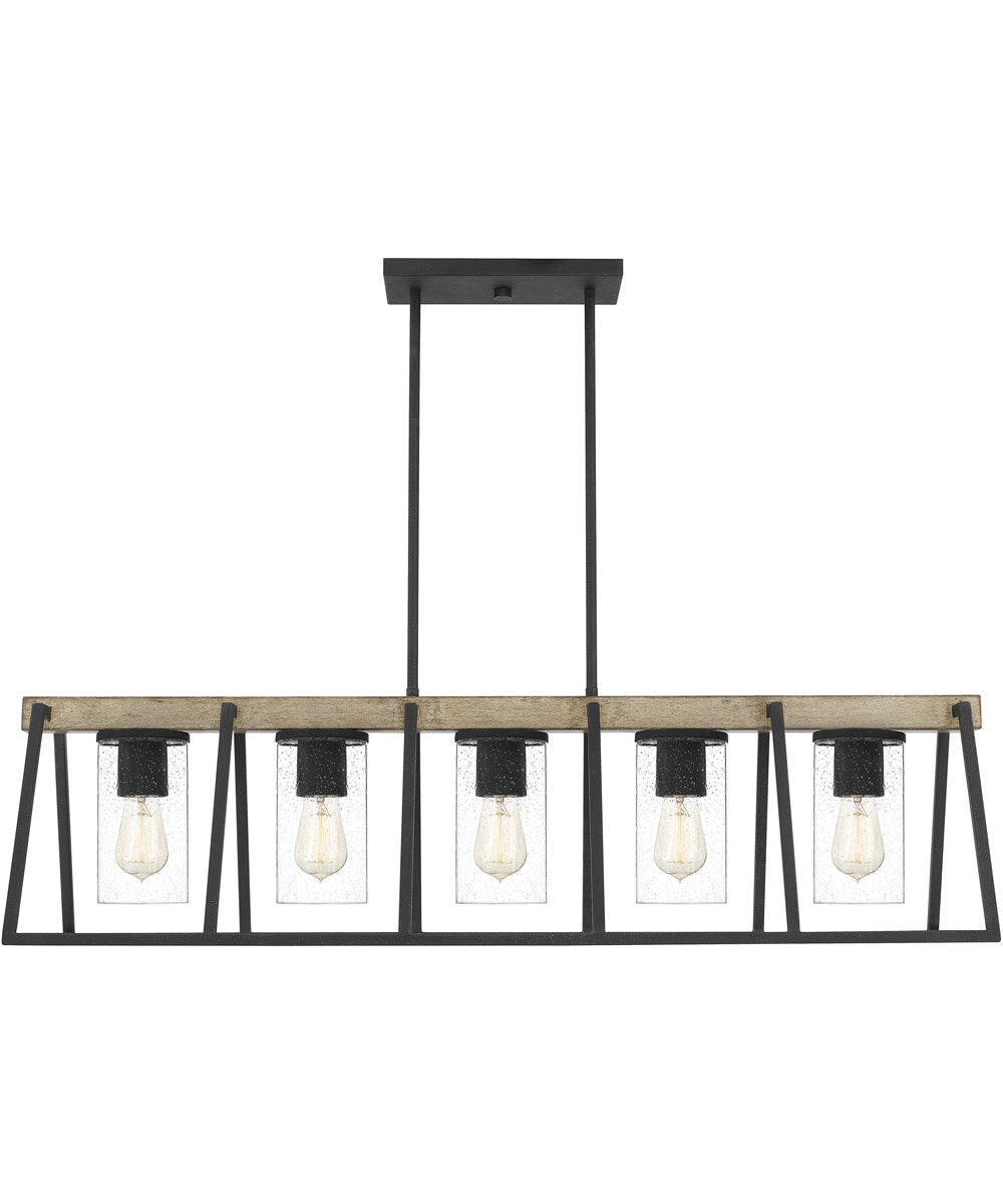 Brockton 5-light Island Light Grey Ash