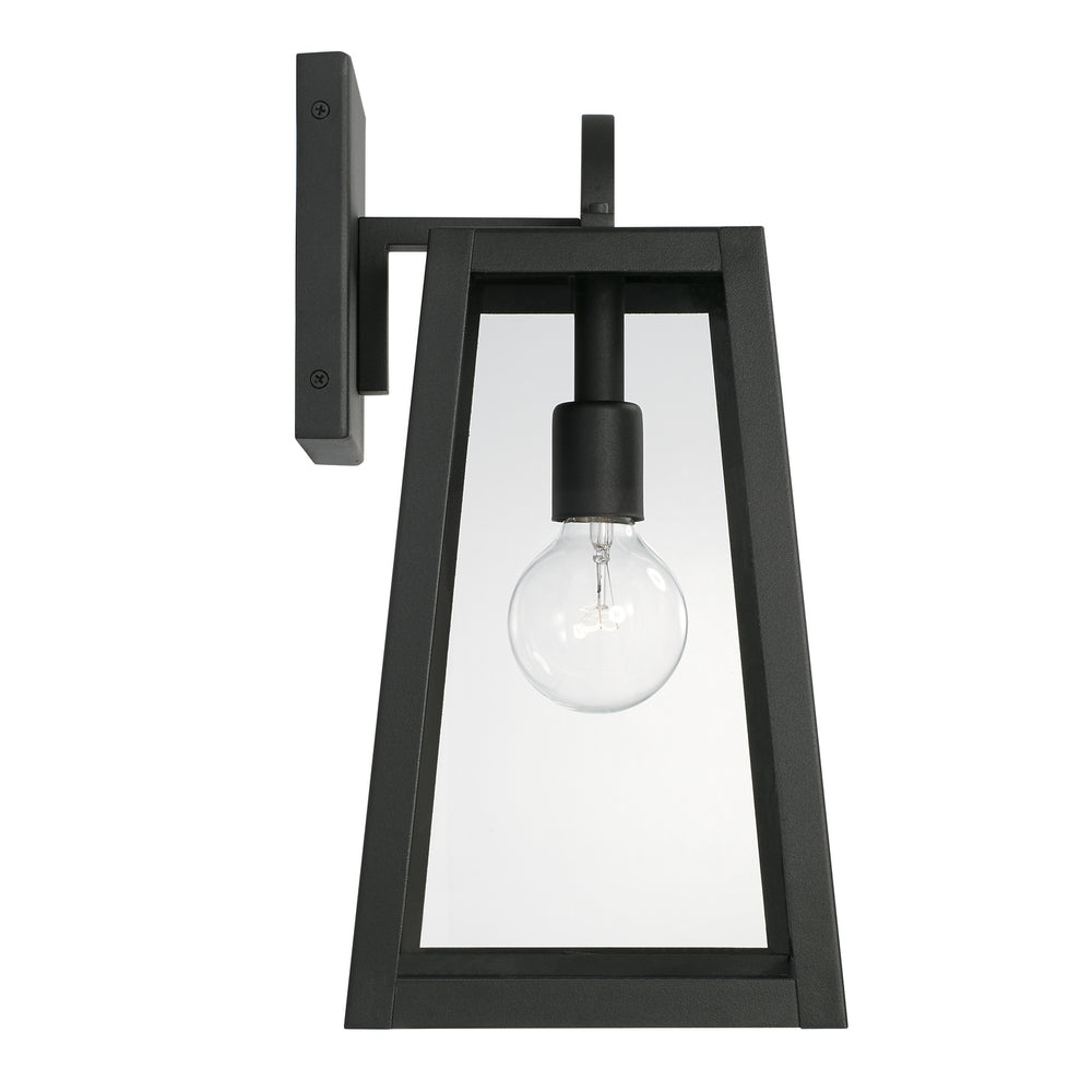 Leighton 1-Light Outdoor Wall-Lantern Rain or Shine - Black