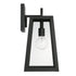 Leighton 1-Light Outdoor Wall-Lantern Rain or Shine - Black