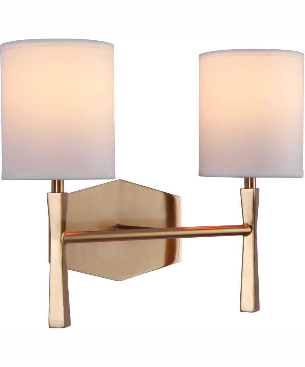Chatham 2-Light Vanity Satin Brass