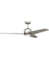 52" Nate 1-Light Ceiling Fan (Blades Included) Polished Nickel
