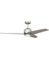 Nate 1-Light Ceiling Fan (Blades Included) Polished Nickel