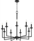 Eldorado 9-light Chandelier Matte Black