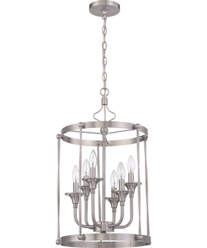 Jolenne 6-Light Foyer Brushed Polished Nickel