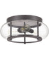 Trilogy 3-light Flush Mount Old Bronze