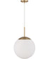 Gaze 1-Light Pendant Satin Brass