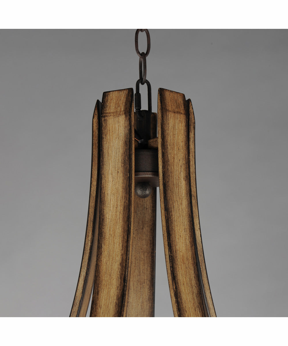 Basque 5-Light Chandelier Driftwood/Anthracite
