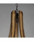 Basque 5-Light Chandelier Driftwood/Anthracite
