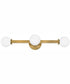 Audrey 3-Light Three Light Vanity in Heritage Brass