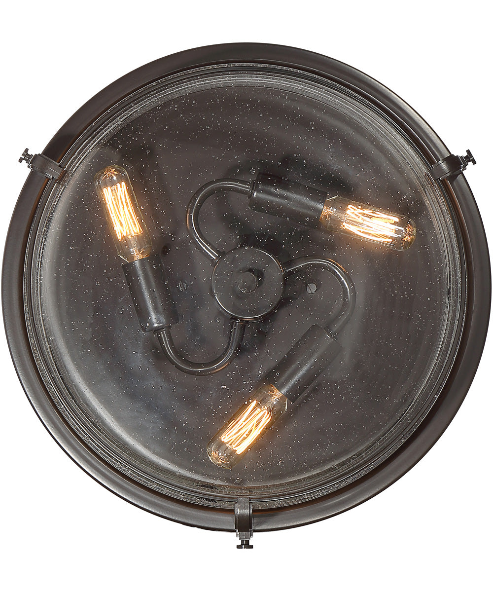 Outpost 3-light Flush Mount Palladian Bronze