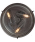 Outpost 3-light Flush Mount Palladian Bronze