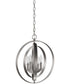 Equinox 4-Light Foyer Pendant Burnished Silver