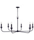 Presley 6-Light Chandelier Matte Black