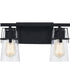 Knox Medium 2-light Bath Light Matte Black