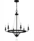 Adelaide 6-light Chandelier Matte Black