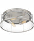 Ludlow Medium 3-light Flush Mount Brushed Nickel