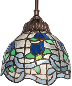 7" Wide Roseborder Mini Pendant