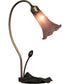 16" High Purple Pond Lily Accent Lamp