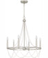 Brigitta 6-light Chandelier Brushed Nickel