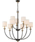 Audley 9-light Chandelier Old Bronze