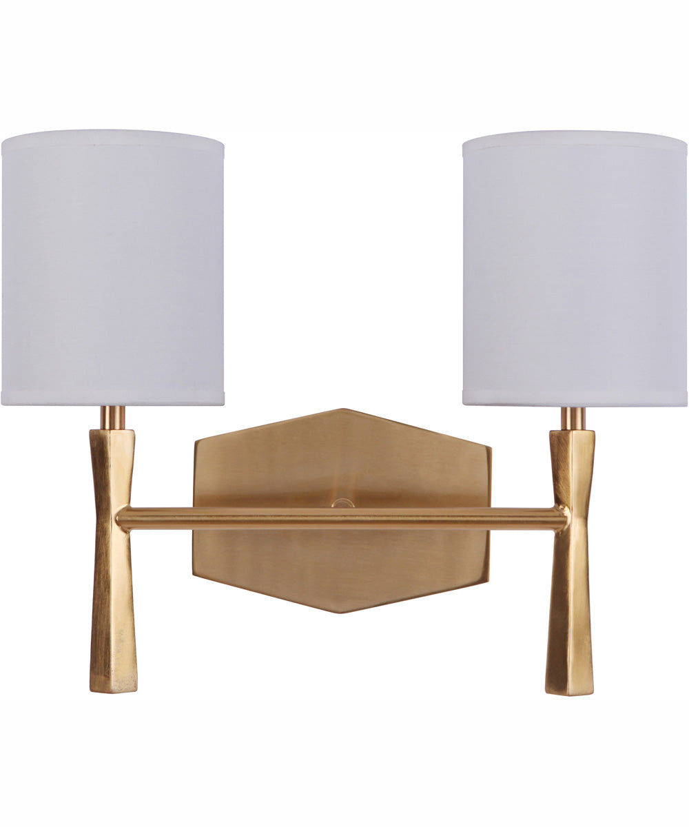Chatham 2-Light Vanity Satin Brass