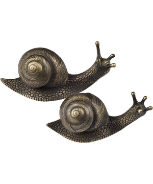 Snail Object - Set of 2 - Bronze