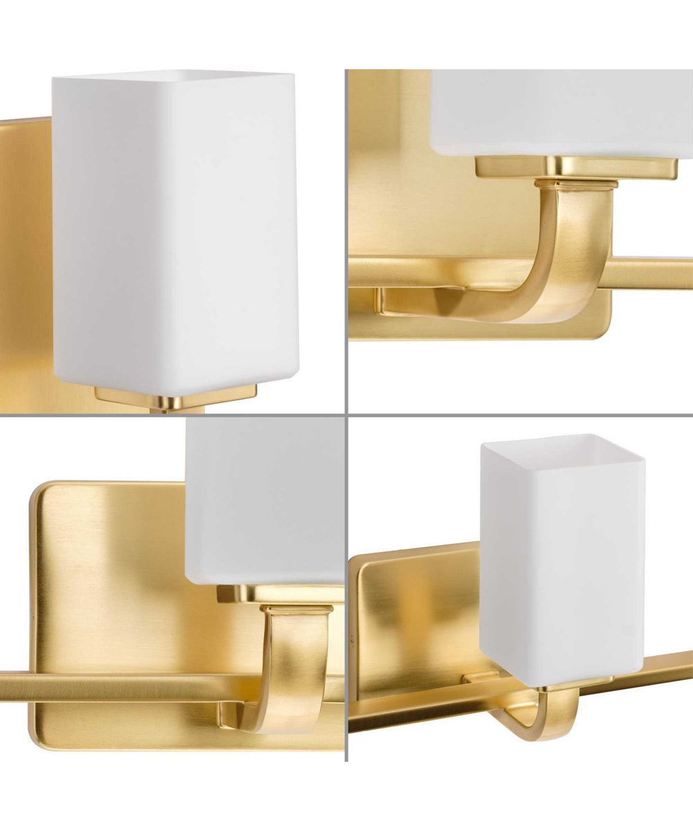 Cowan 3-Light Modern Etched Opal Glass Bath Vanity Light Satin Brass