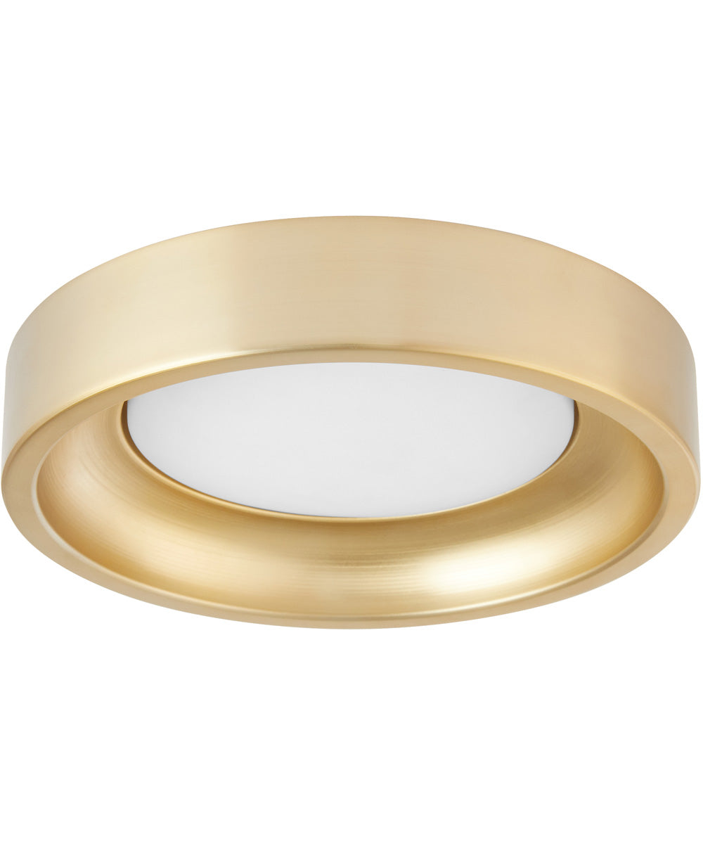 Zeus 1-light LED Patio Ceiling Fan Light Kit Aged Brass