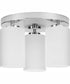 Cofield 12 in. 3-Light Transitional Flush Mount Polished Chrome