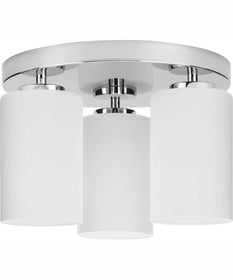 Cofield 12 in. 3-Light Transitional Flush Mount Polished Chrome