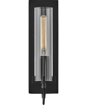 Ryden 1-Light Single Light Sconce in Black