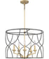 Landree 5-Light Luxe Chandelier Light Matte Black