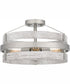Gadsen Medium 3-light Semi Flush Mount Brushed Nickel