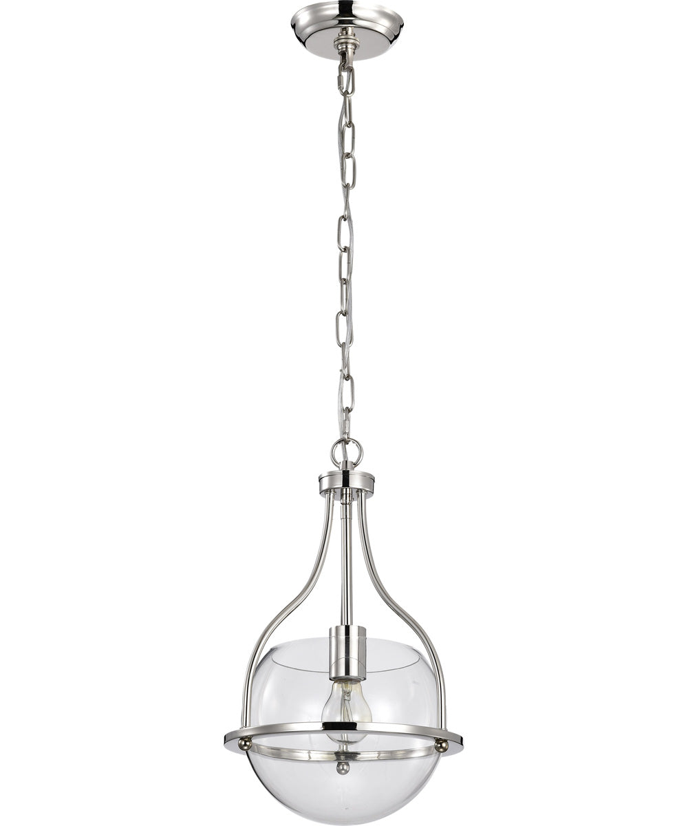 Amado 1-Light Pendant Polished Nickel