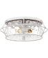 Farragut 3-light Semi Flush Mount Antique White