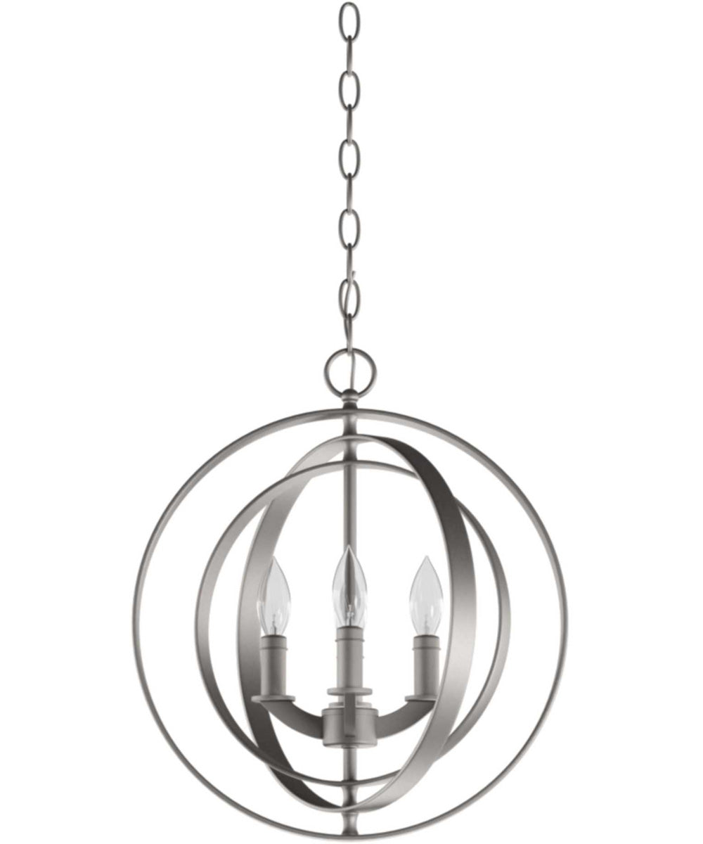 Equinox 4-Light Foyer Pendant Burnished Silver