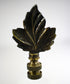 3"H Delicate Leaf Antique Metal Finish Lamp Finial