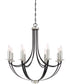 Alana 8-light Chandelier Mystic Black