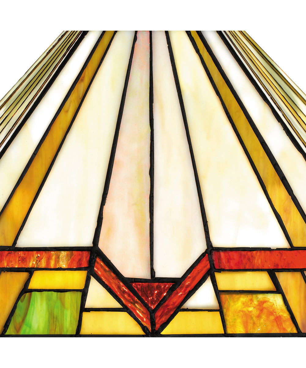 Tiffany Small 2-light Table Lamp Matte Black