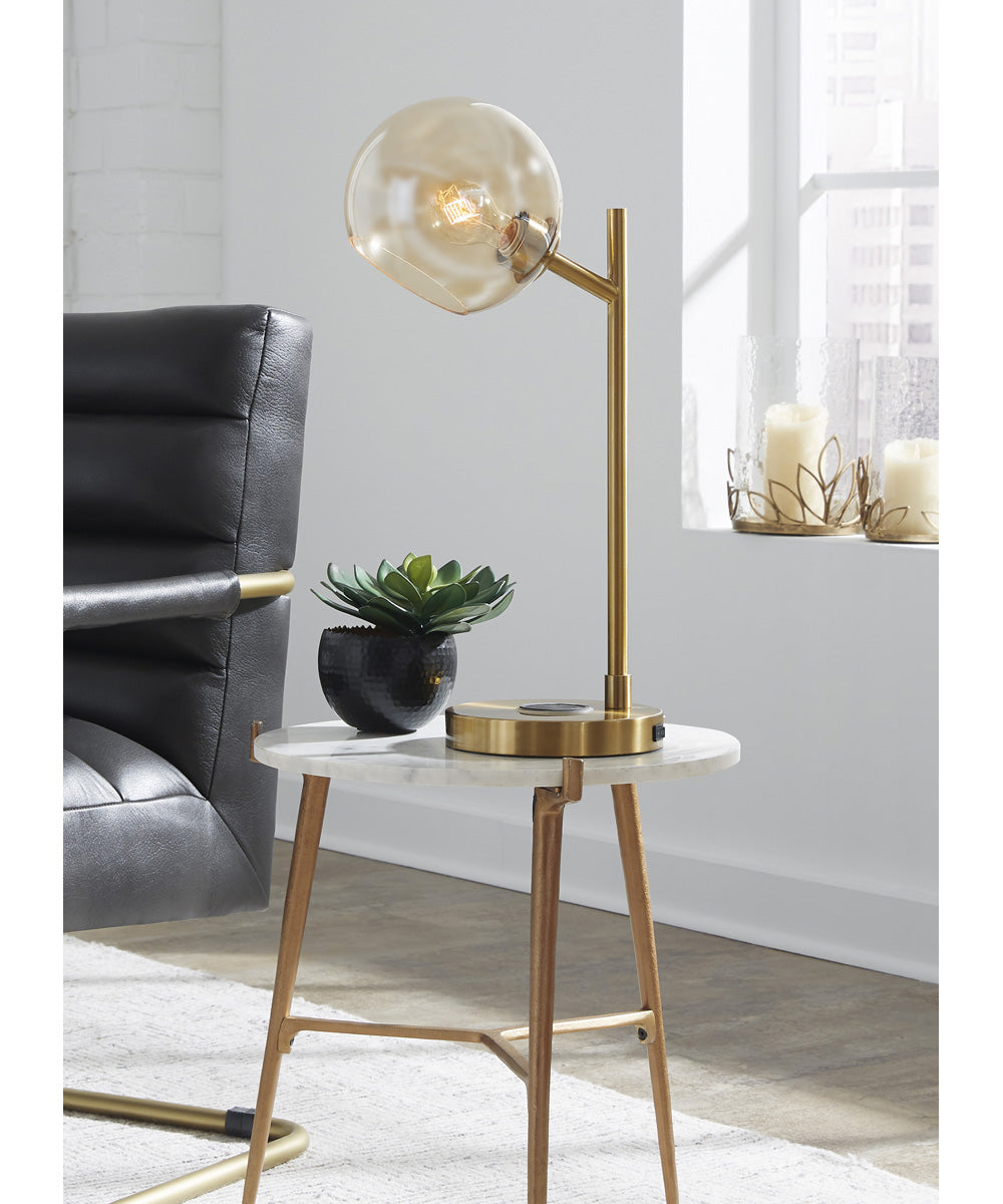 Abanson Metal Desk Lamp (1/CN) Amber/Gold