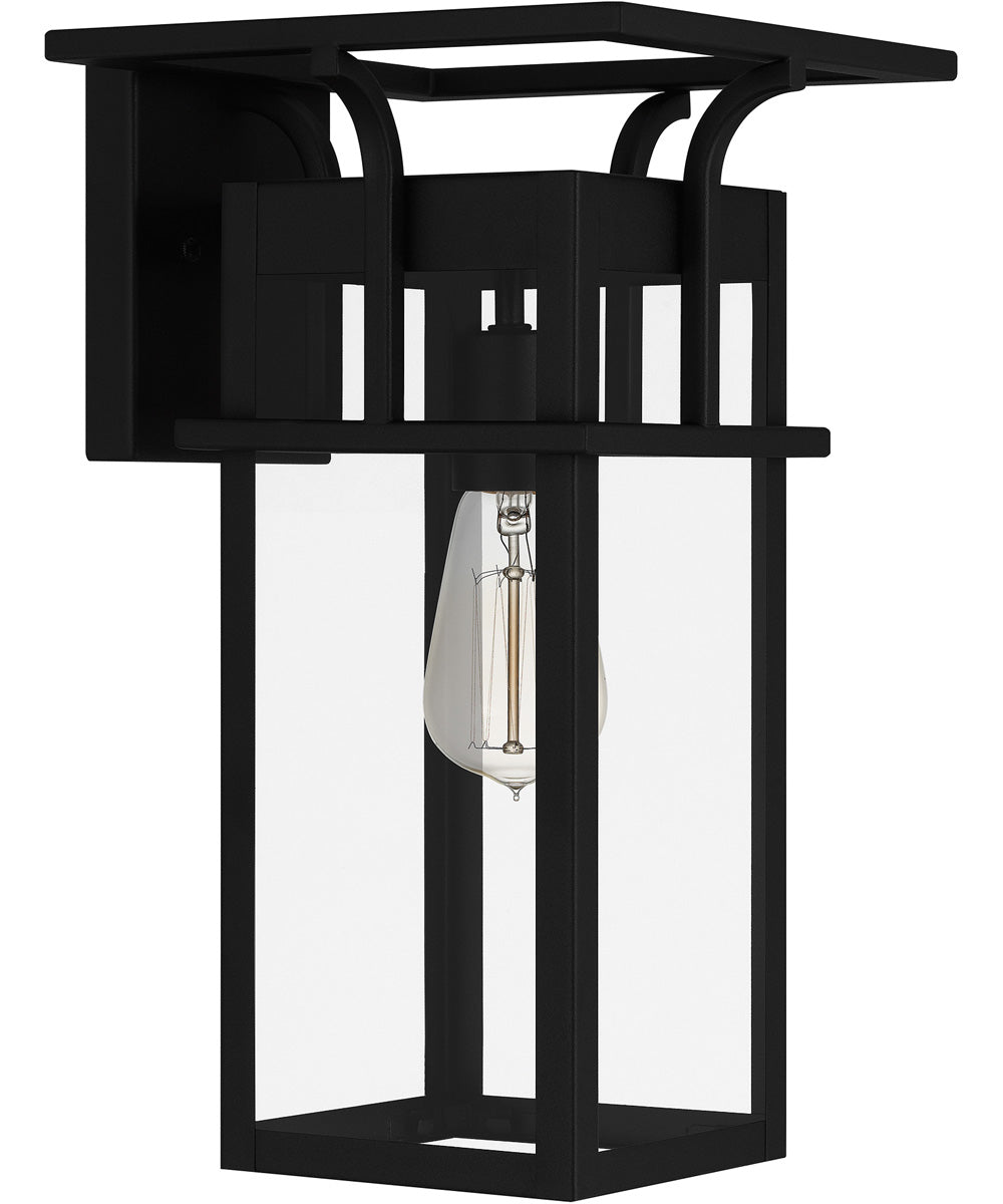 Markley Medium 1-light Outdoor Wall Light Earth Black