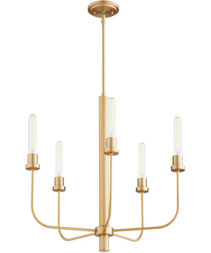 Sheridan 5-light Chandelier Aged Brass