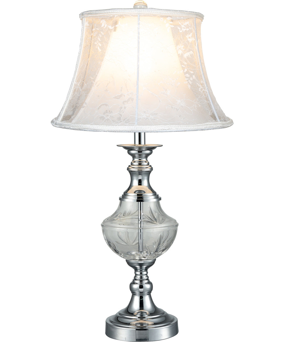 Frosted Murray 24% Lead Crystal Table Lamp