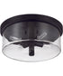 Hailie 4-Light Flush Mount Flat Black