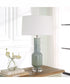 Imperia Aqua Gray Table Lamp