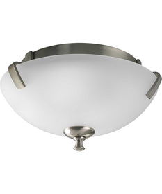 Wisten 2-Light 14" Close-to-Ceiling Brushed Nickel